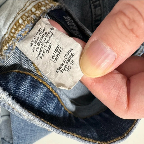 Madewell Cruiser Straight Crop Jeans in Patched Up Edition Size 27 - Picture 11 of 12